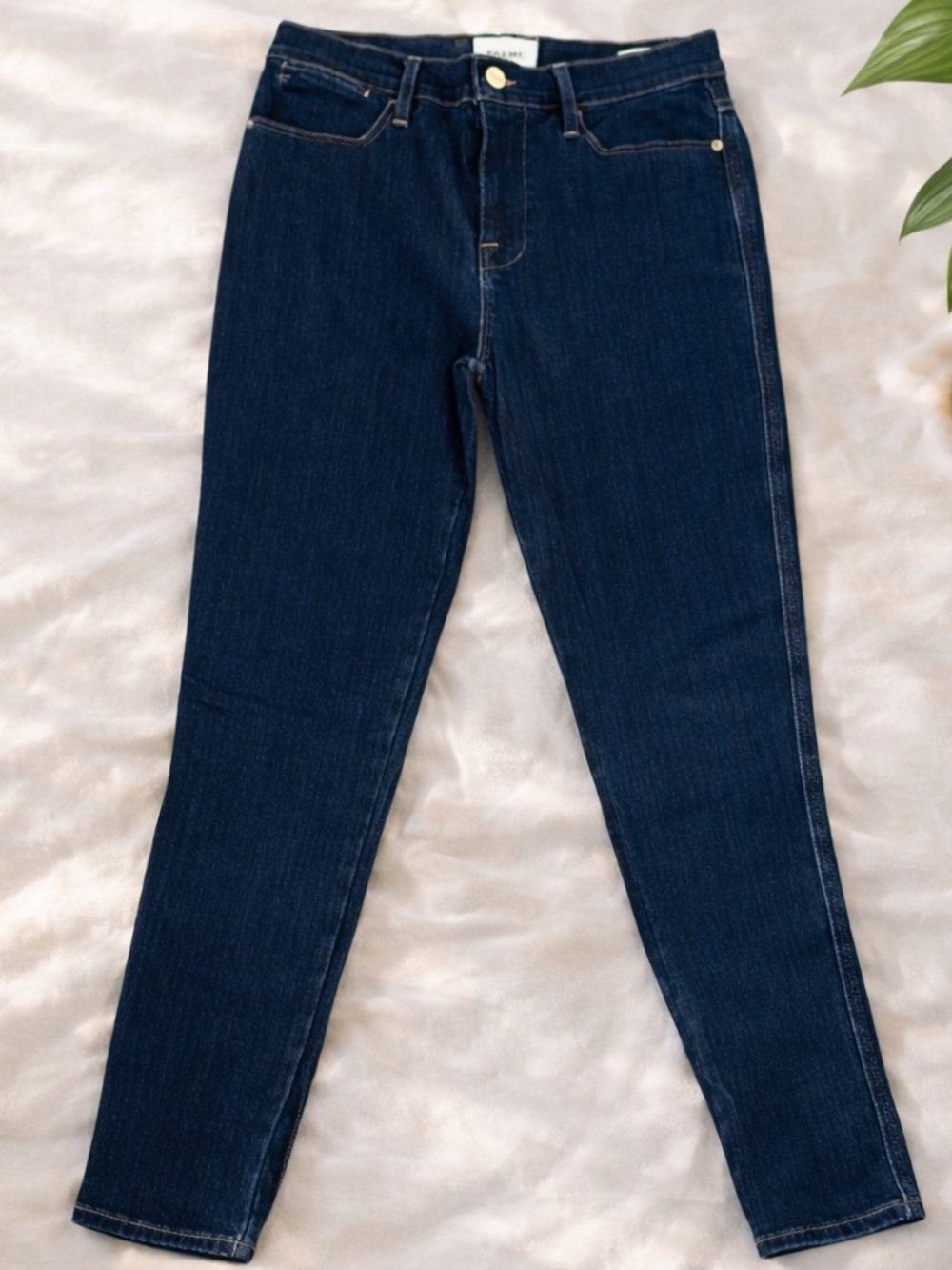 FRAME Le High Skinny Dark Wash High Rise Stretch Jeans 27